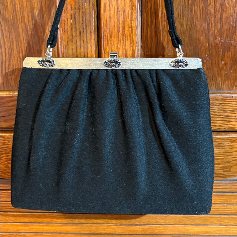 Vintage Bobbie Jerome 50's Elegant Black Women's Clutch